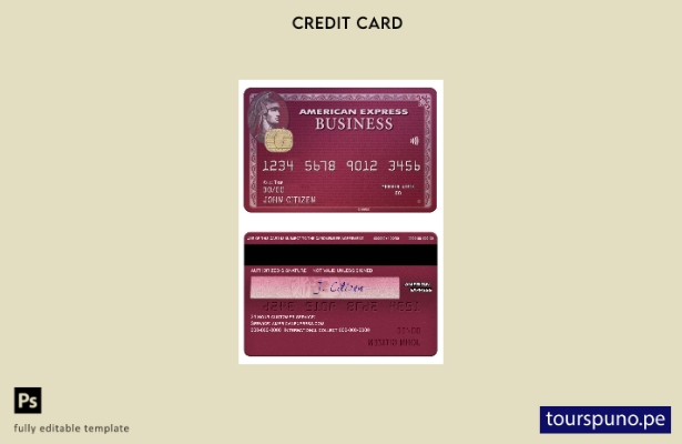 lista para imprimir plantilla de tarjeta de negocios plum amex del banco BB&T Co